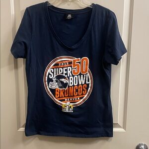 NFL Navy Super Bowl 50 Broncos Tee